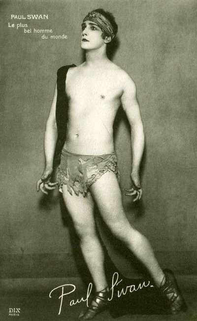 Postcard of Paul Swan, the Most Beautiful Man in the World by French Photographer